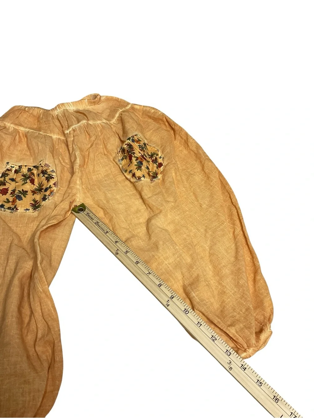 Spex Kids Mustard Harem Pants Toddler Boho Floral Patchwork Size 2